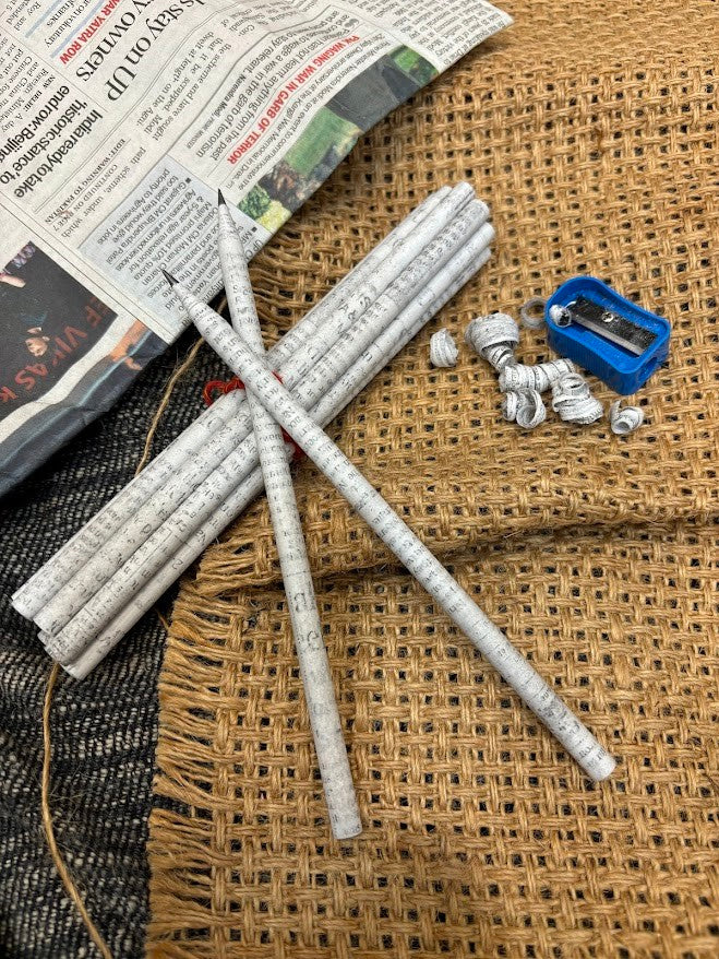 Newspaper Pencils