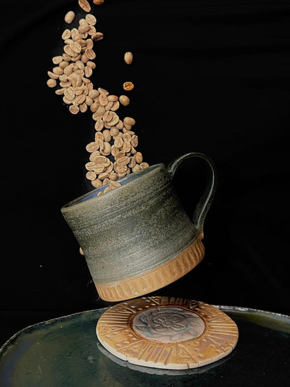 Rustic Green Mugs
