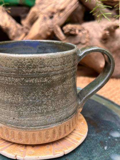 Rustic Green Mugs